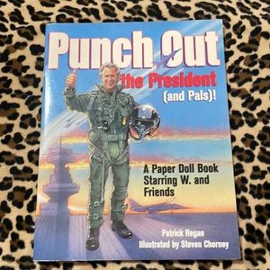 2004 Punch Out The President Paper Doll Book Bush Satire Vintage Politics Humor